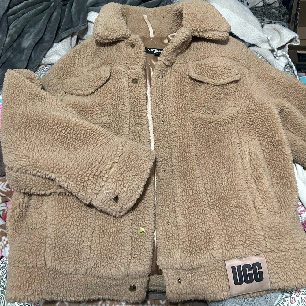 UGG Light Brown Sherpa Coat
